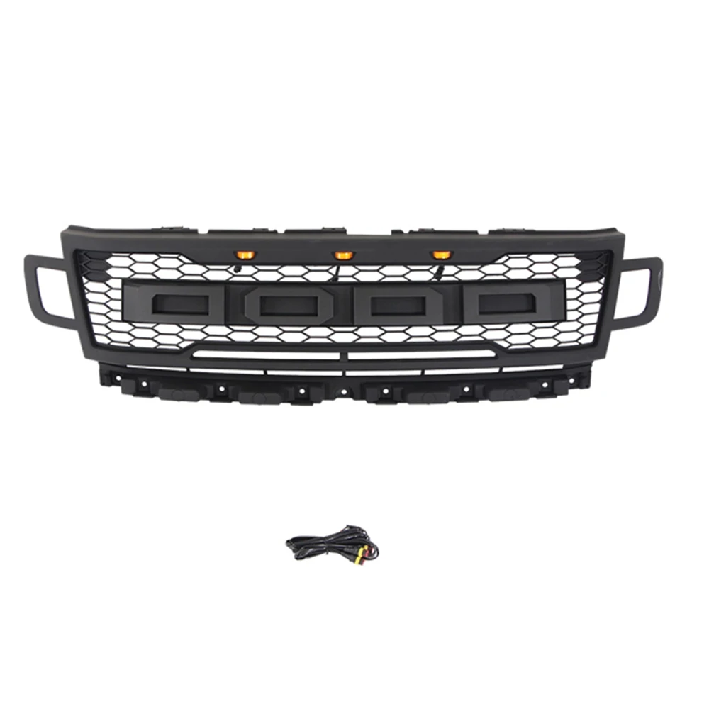 For Ford Expedition 2018-2020 Radiator Grille Auto Parts Grills ABS With LED Lights Car Grills Sale Front Hood Bumper Grill