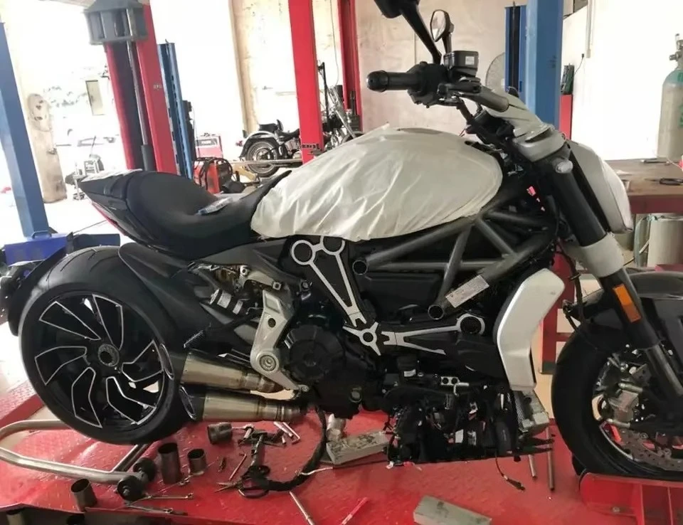 AK Motorcycle Exhaust Pipe System for 2019 Diavel 1260 & 1260 S and XDiaval 1260 2016-2019 4