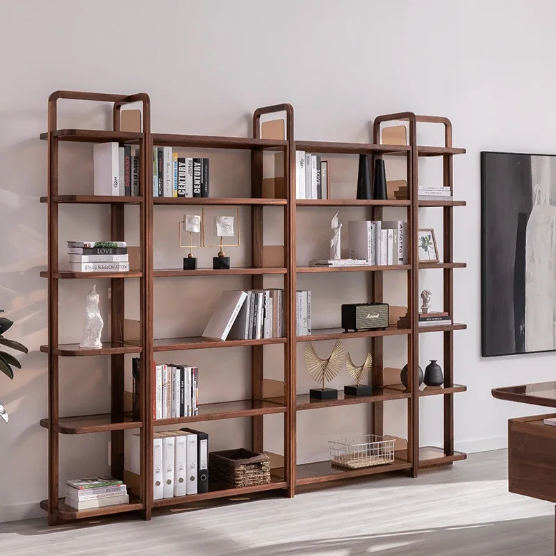 Modern Nordic simple wood environmentally friendly space saving durable ladder bookcase
