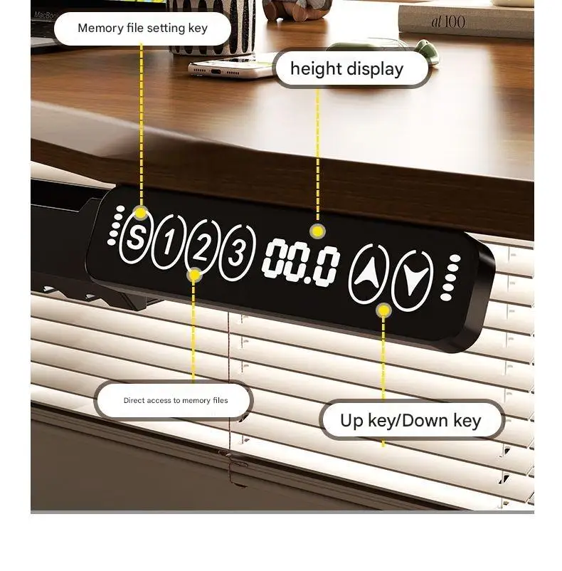 80/100/120/140 سنتيمتر ارتفاع قابل للتعديل مكتب لكمبيوتر مكتبي دراسة الحركة طاولة الألعاب مكتب قائم للاستخدام المنزلي والعمل #6