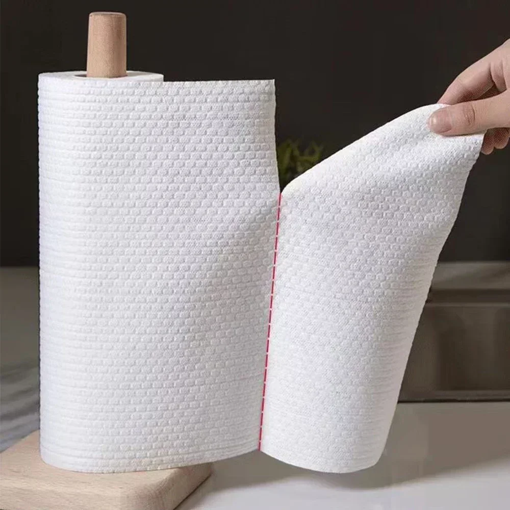 

Kitchen Disposable Rags Thicken Reusable Non-Woven Cleaning Cloths Household Washing Dishcloths Cloth Paper Towels Scouring Pads