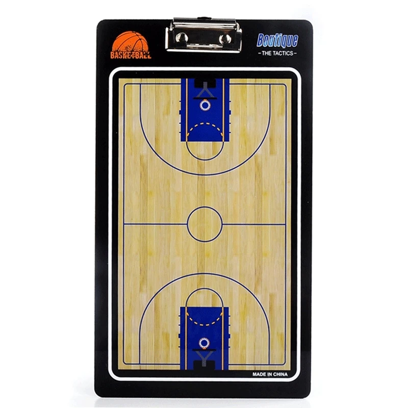 

Dry Erase Basketball Guidance Wear Resistant Multipurpose Marker Board Training Aids Strategy Coaching Board