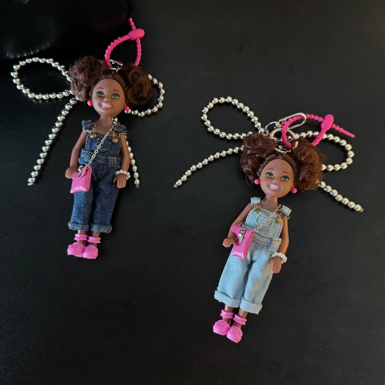 

Ins корейская версия Spice Girl кукла-принцесса кулон брелок милая африканская черная кожа кукла BABI модная сумка Декор брелок подарок