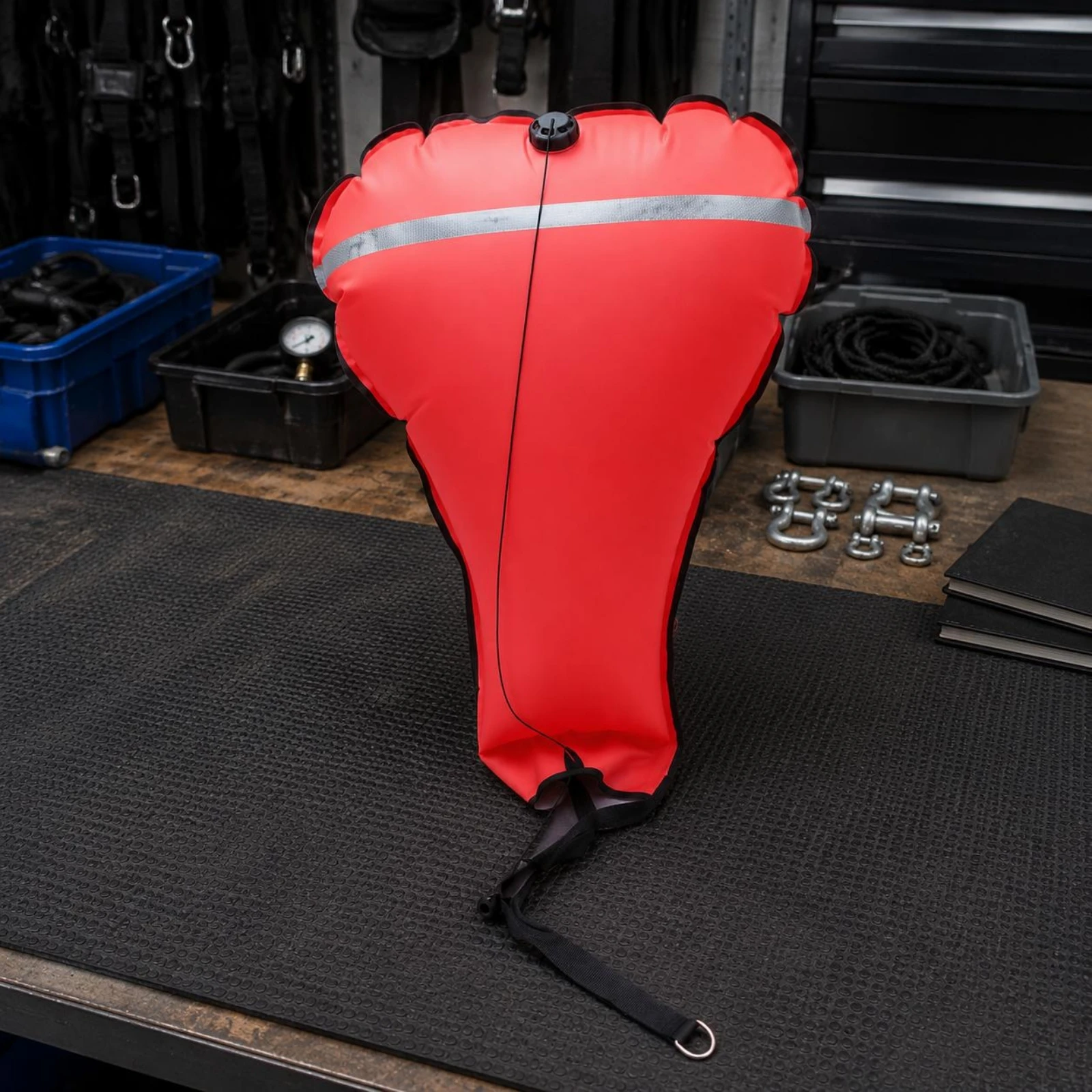 Underwater Salvage Lift Bag Buoyancy Dive Lift Bag Inflatable Recovery Buoy Teardrop Shaped Diving Gear Heavy Duty