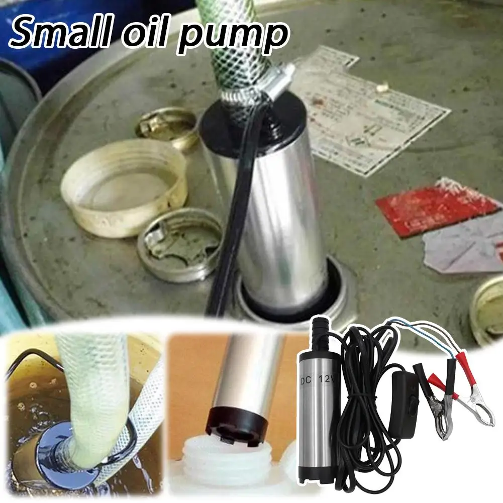 

12V Electric For Pumping Oil Water Transfer DC Submersible Transfer Pump Water Oil Transfer Refueling Submersible Pump Tool