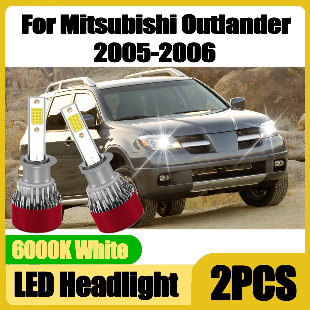 

Auto Head Lamps 6000K White LED Headlight 20000LM High Power Car Lights 20000LM 12V Canbus For Mitsubishi Outlander 2005-2006