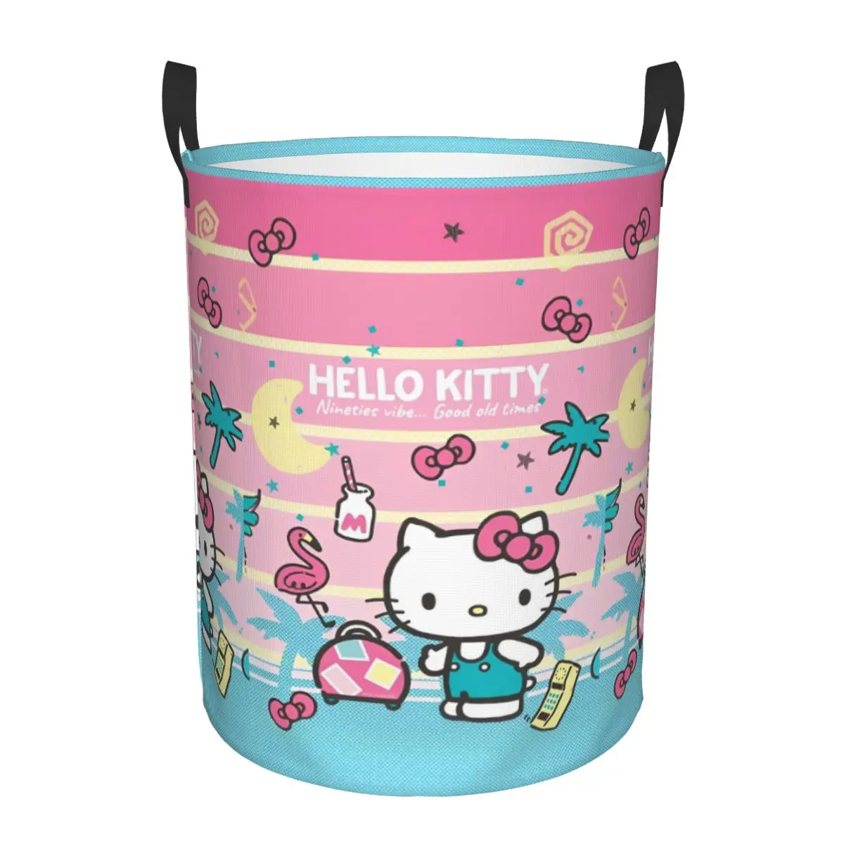 Hello Kitty Kid Toy Baskets Bins Cute Organizer Storage Box For PlayRoom