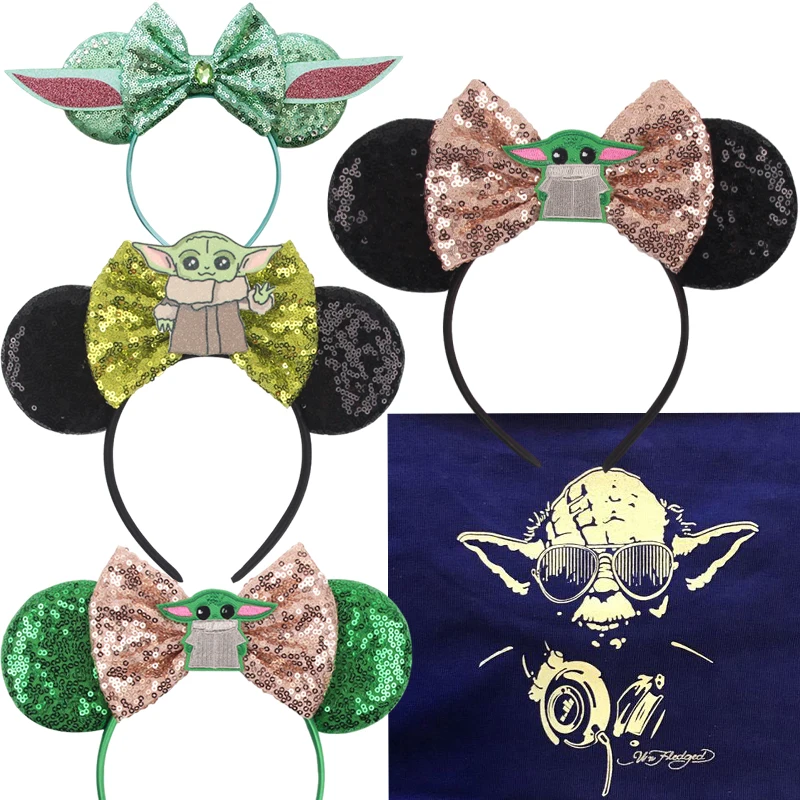 Lucasfilm STAR WARS Hair Band Kids Adult Carnival Hair Accessories Women Master Yoda Headbands Girls Baby Youda Disney Hairbands