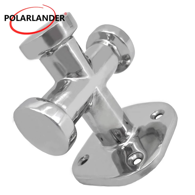 PolarLander Stainless Steel Single Cross Bollard Heavy Duty Cleat Hardware for Boat Yacht Marine 1 Pc Accessories
