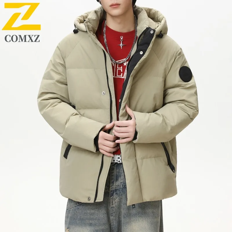 

Maxbarley Harajuku Street Down Jacket 2025 New Winter 90% Duck Down Padded Coat Brand Clothing Mens Outdoor Snow Parka Puffer