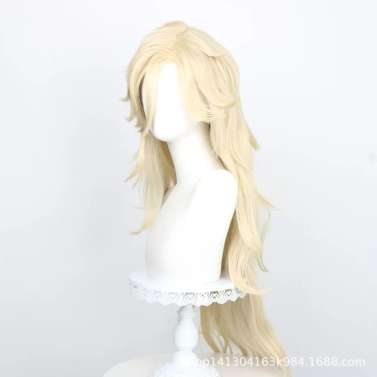 Japanese Anime Douma Cosplay Wig Flipped-Out Long Hair Men Women Halloween Carnival Party Role Play Costume Accessories Wig