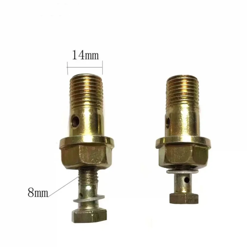 5pcs Oil Return Valve Screw 4102 Diesel Engine Hollow Screw M8x14 Equal Pressure Relief Double Return Valve