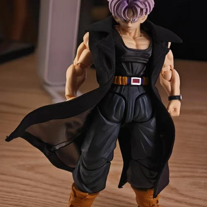 

Shf 1/12 Anime Dragon BallTorankusu Long Windbreaker Clothes Built in Iron Wire Clothes Model for 6'' Toy Figures Model