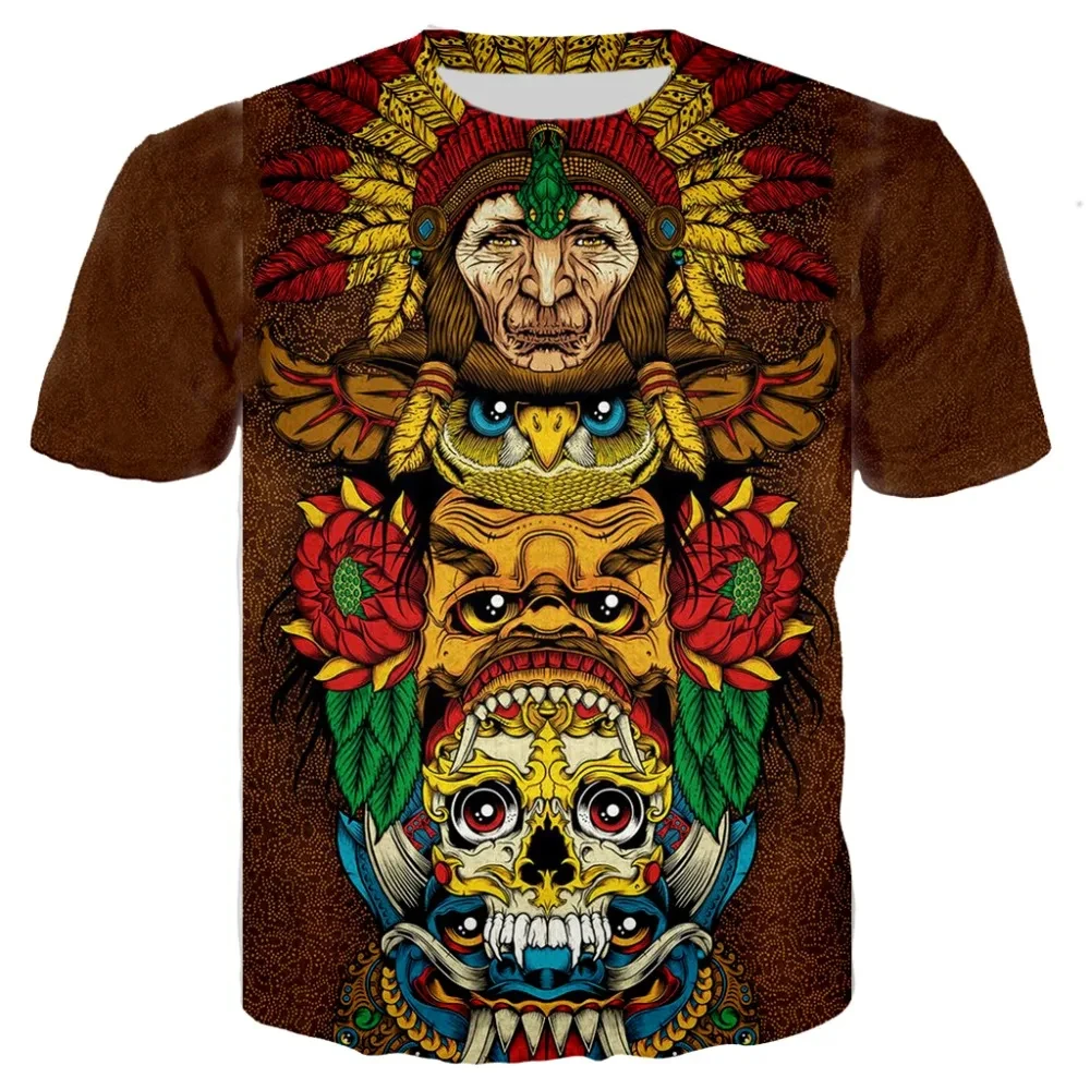 3d Print Harajuku Indian Psychedelic Summer Retro t shirt Men Women Ethnic Buddha Art painting witch t shirt Men Clothes