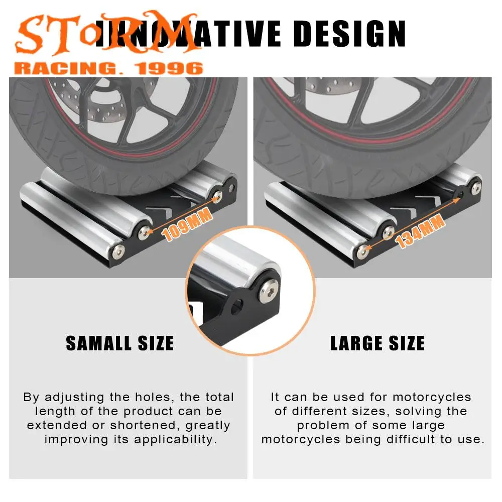 Кронштейн для чистки колес мотоцикла, подставка, универсальный ролик для чистки цепи, подъемник для рампы, алюминий с щеткой для цепи