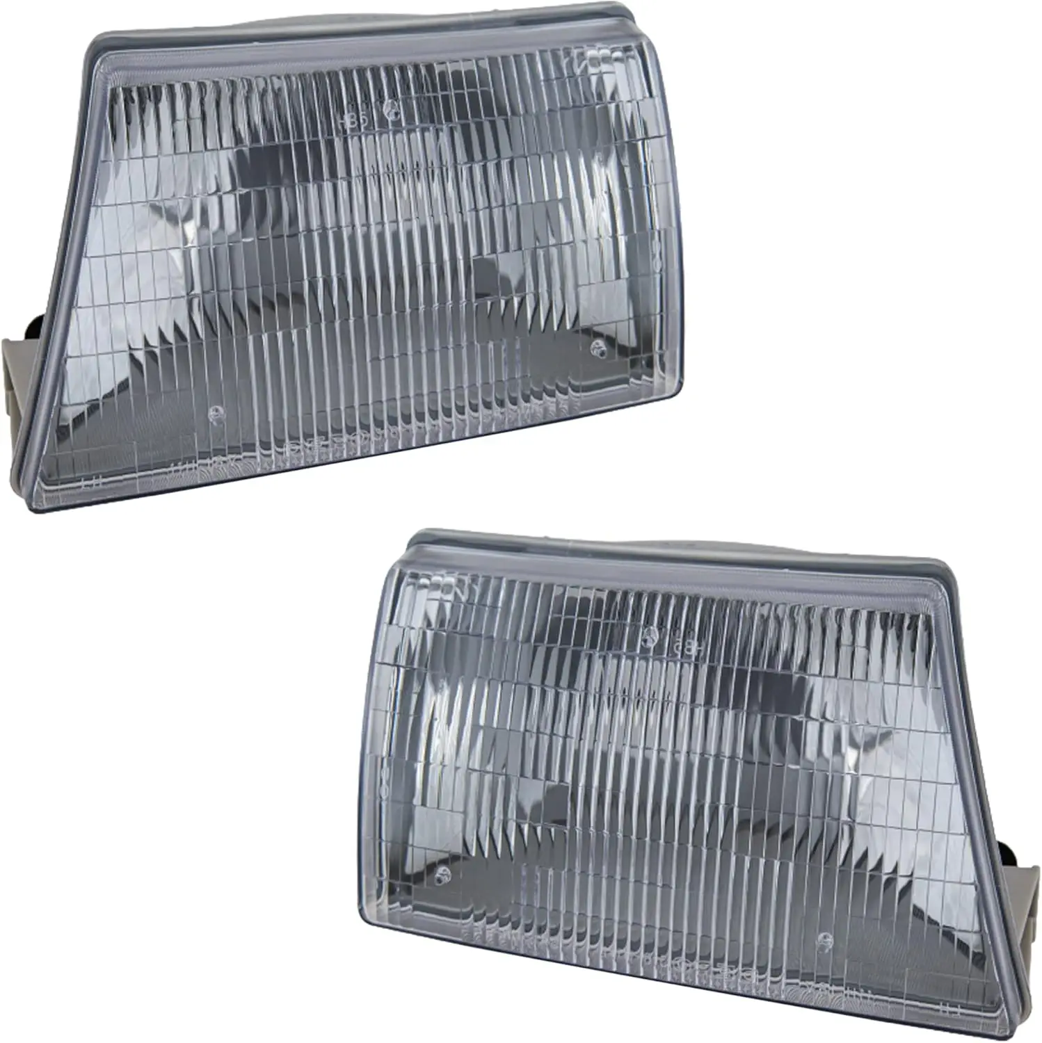 

Headlight Set (Driver & Passenger Side) Halogen with Bulbs Compatible with 1998-2000 B2500 SE SX and B3000