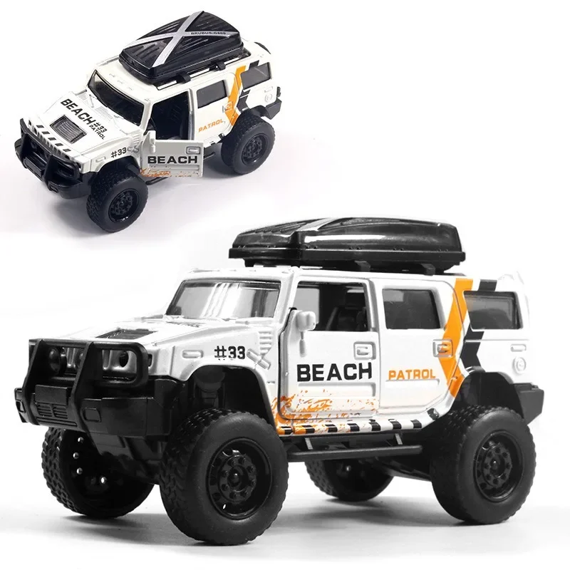 Alloy Diecast carro modelo de brinquedo, veículos off-road, simulação puxar brinquedos do carro, estilo aleatório, presentes do menino, 1:43