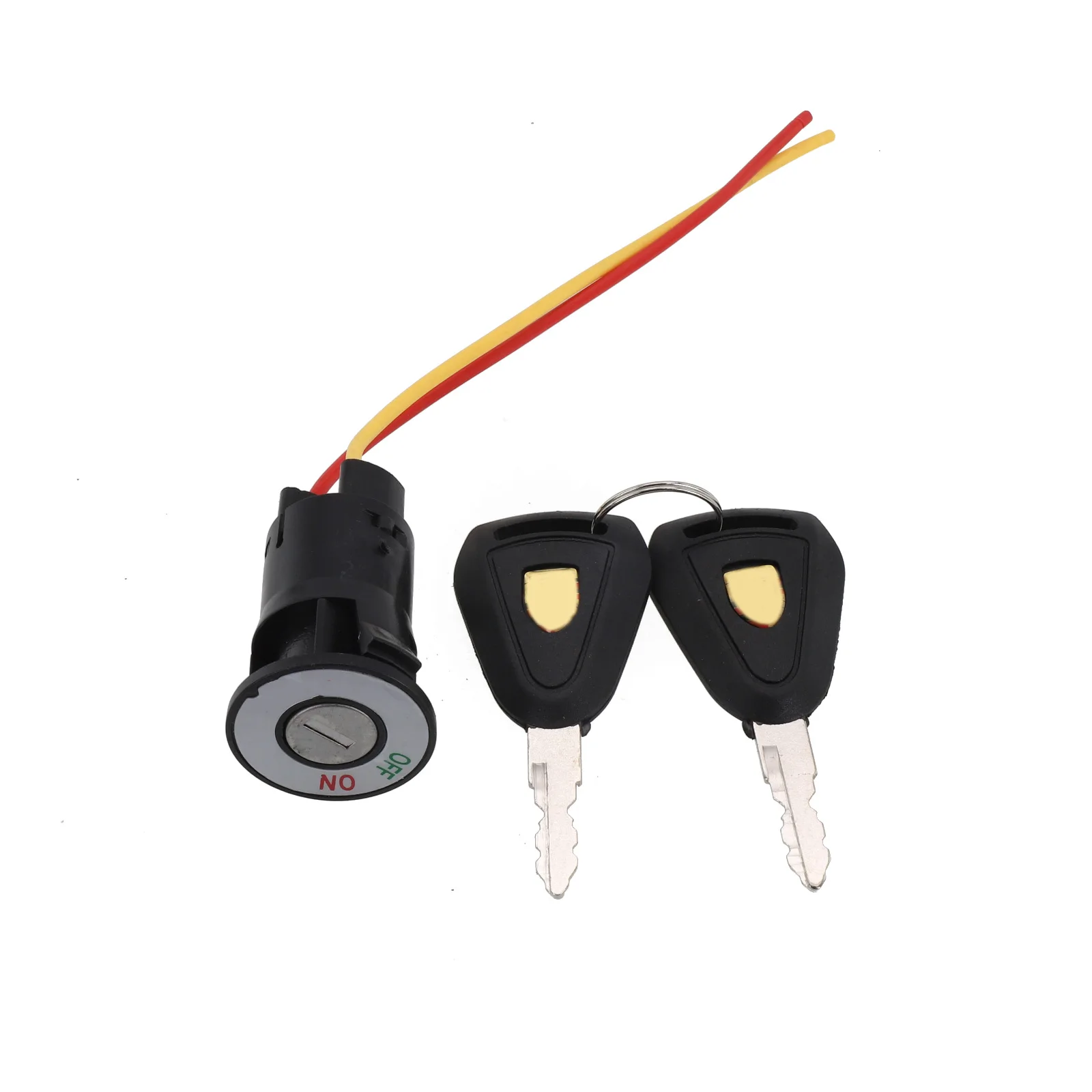 Electric Bicycle Ignition Key Ebike Switch 2 Wire Position For Electric Scooter E-Bike Lock Key Scooter Tricycle Replace Parts