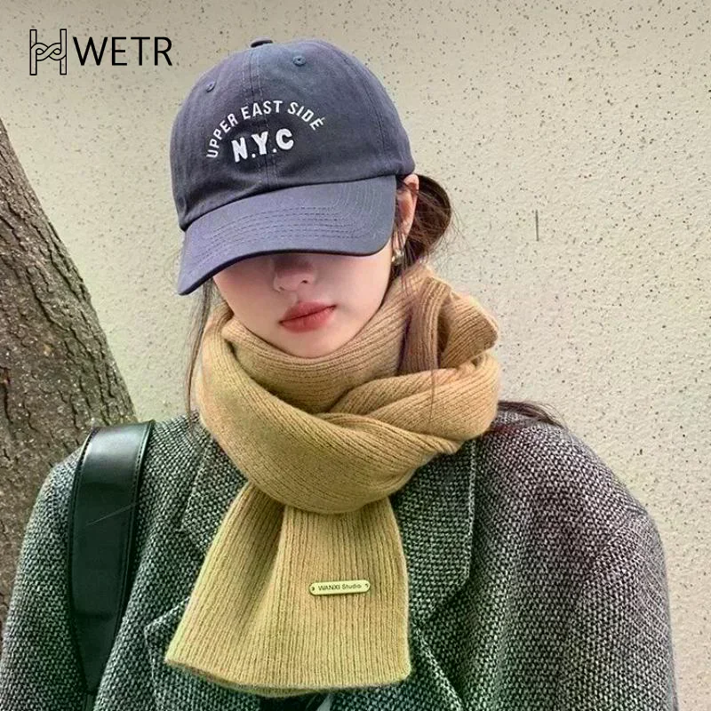 

Модный женский и мужской шарф, осенне-зимний теплый вязаный шарф на шею, подарок на день рождения