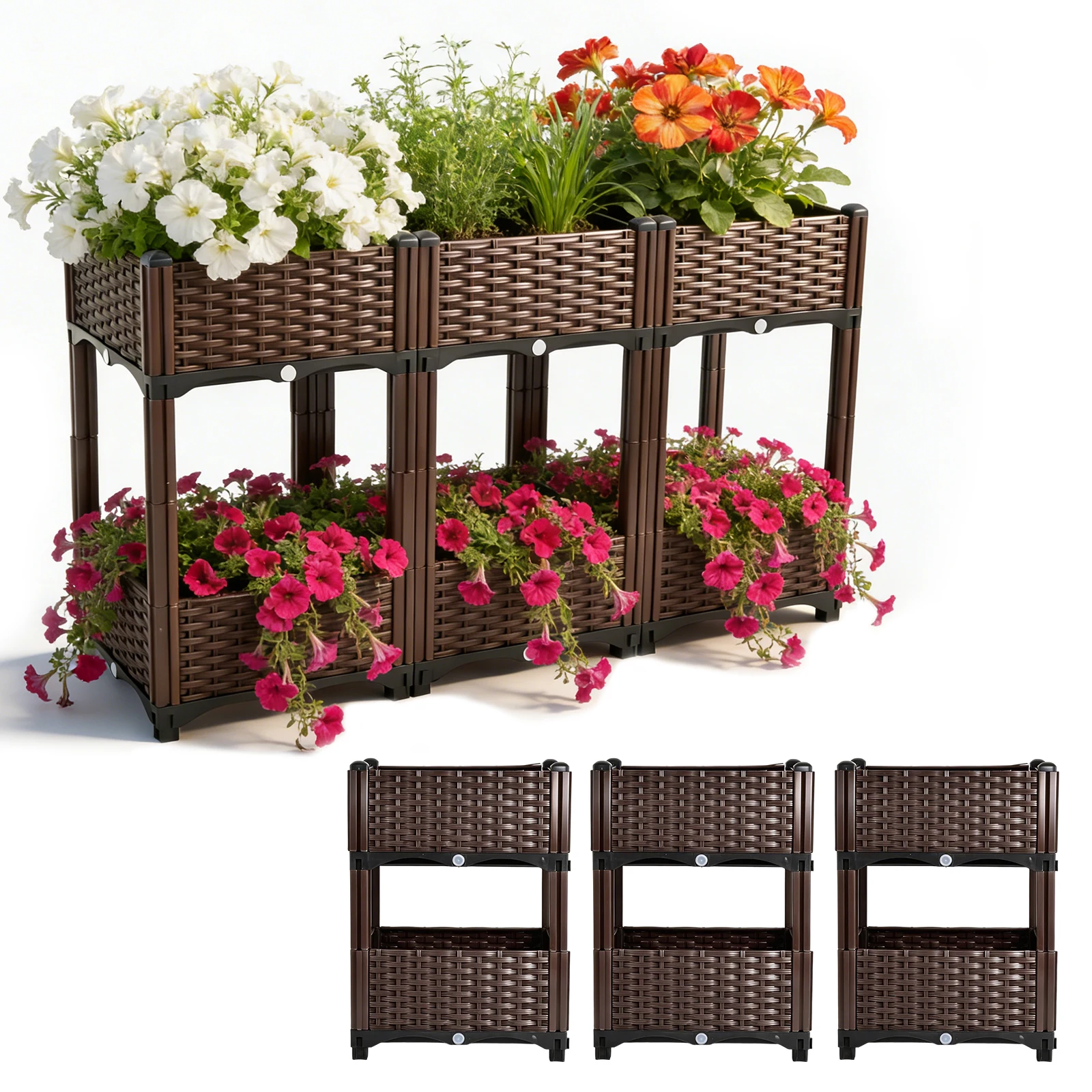 Raised Planter Box with Legs, 47.2