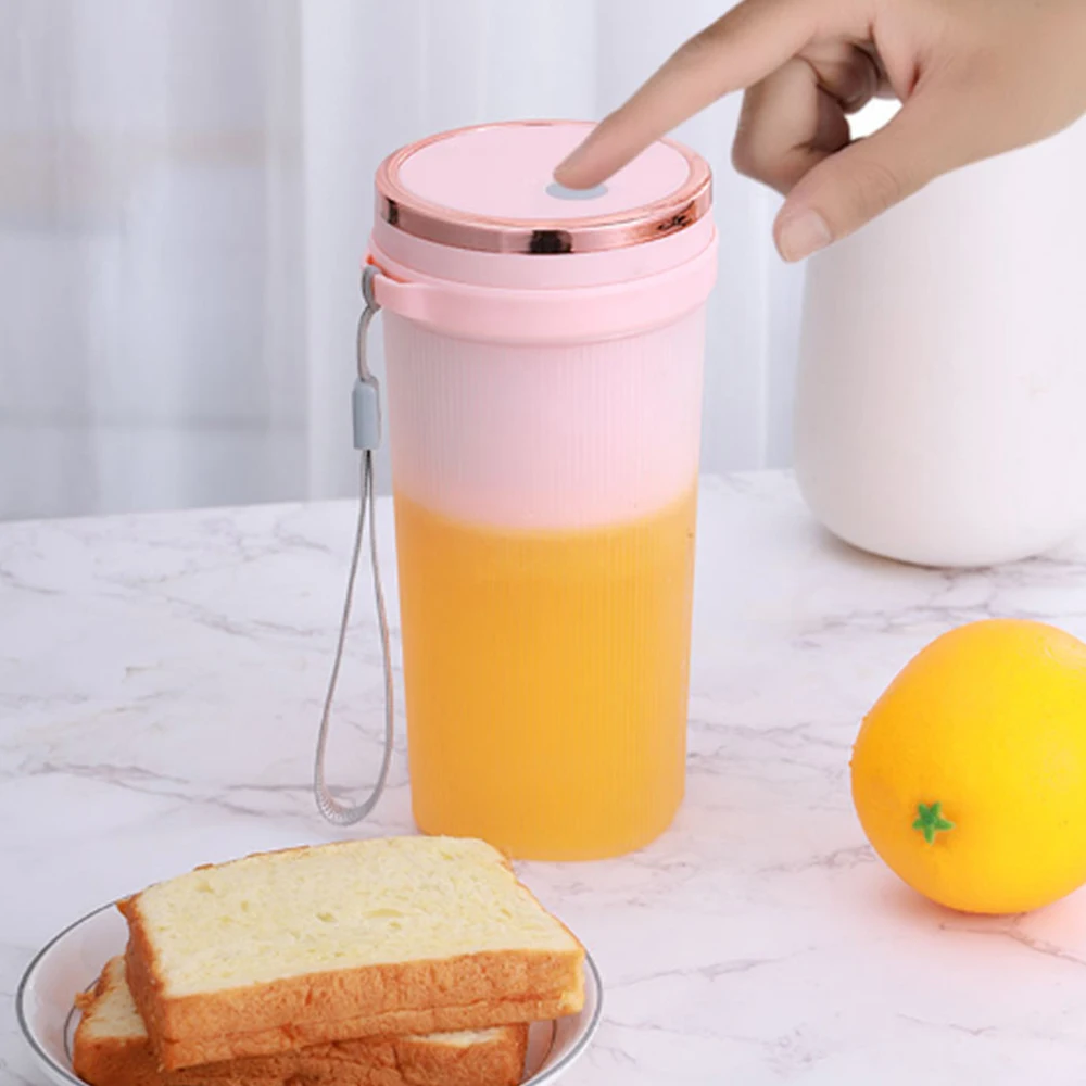 عصارة خلاط صغير محمول صانع حليب الصويا الشخصية 400 مللي آلة عصارة البرتقال خلاط كوب الفاكهة لآلة صنع العصير