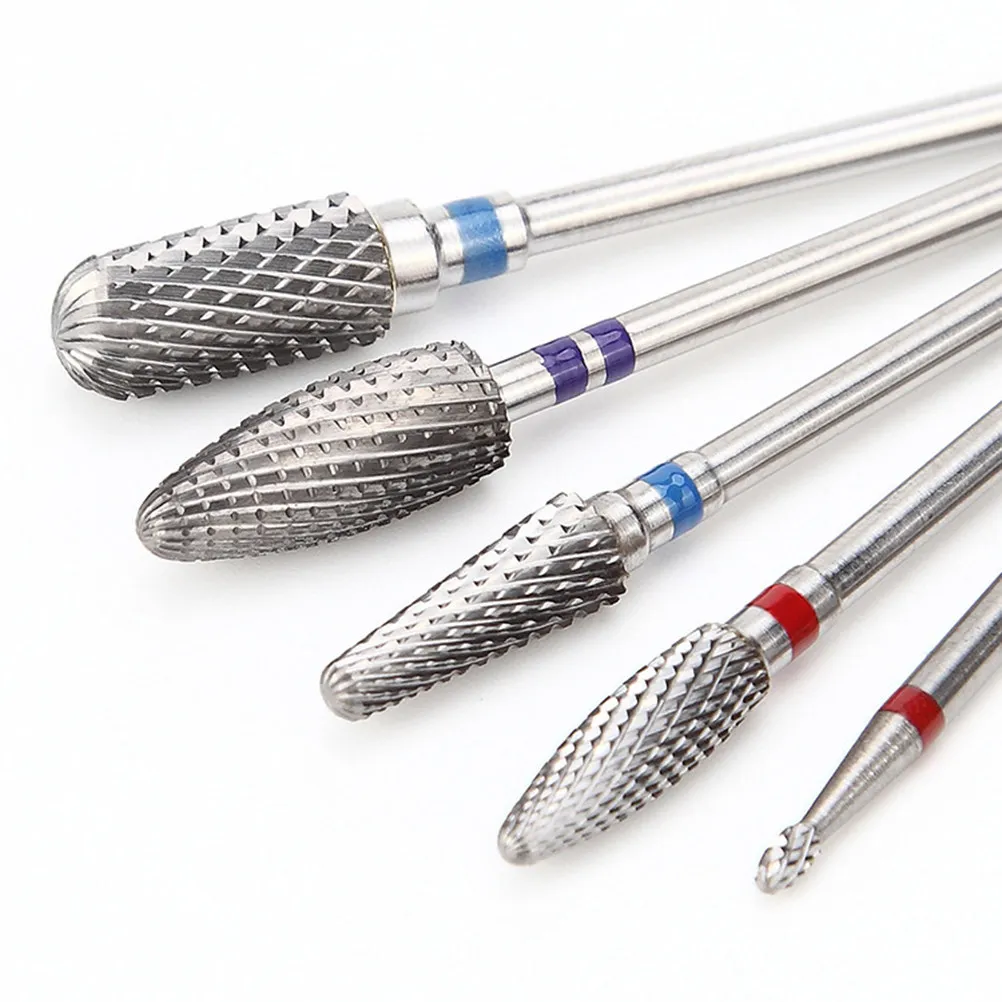 Nail Grinding Head Quartz Tungsten Steel Small Round Drill Bit Polish Reshape Remove Dead Skin Nail Art Accessories