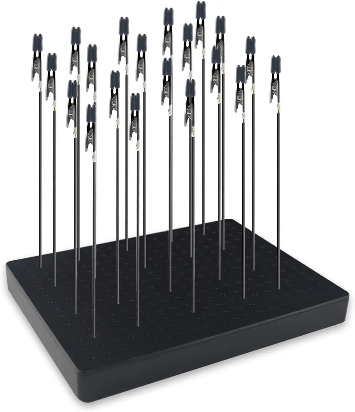Joystar 20 Pcs Alligator Clip Sticks with Model Painting Stand Base Holder Gundam Model Painting for Airbrush Hobby
