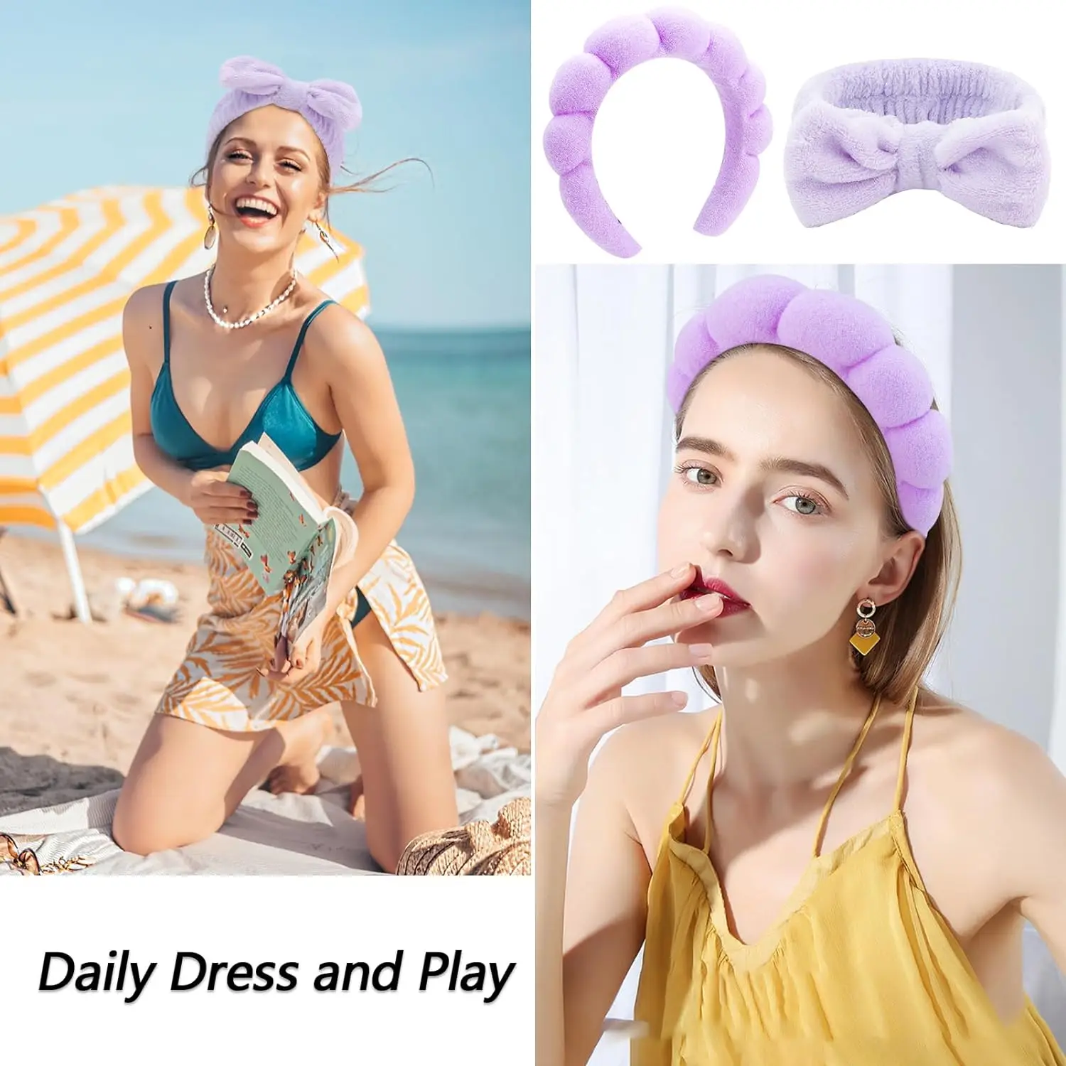 12Pcs Set Facial Washing Tool Set Coral Velvet Cute Multipurpose Skin Care Headband For Women