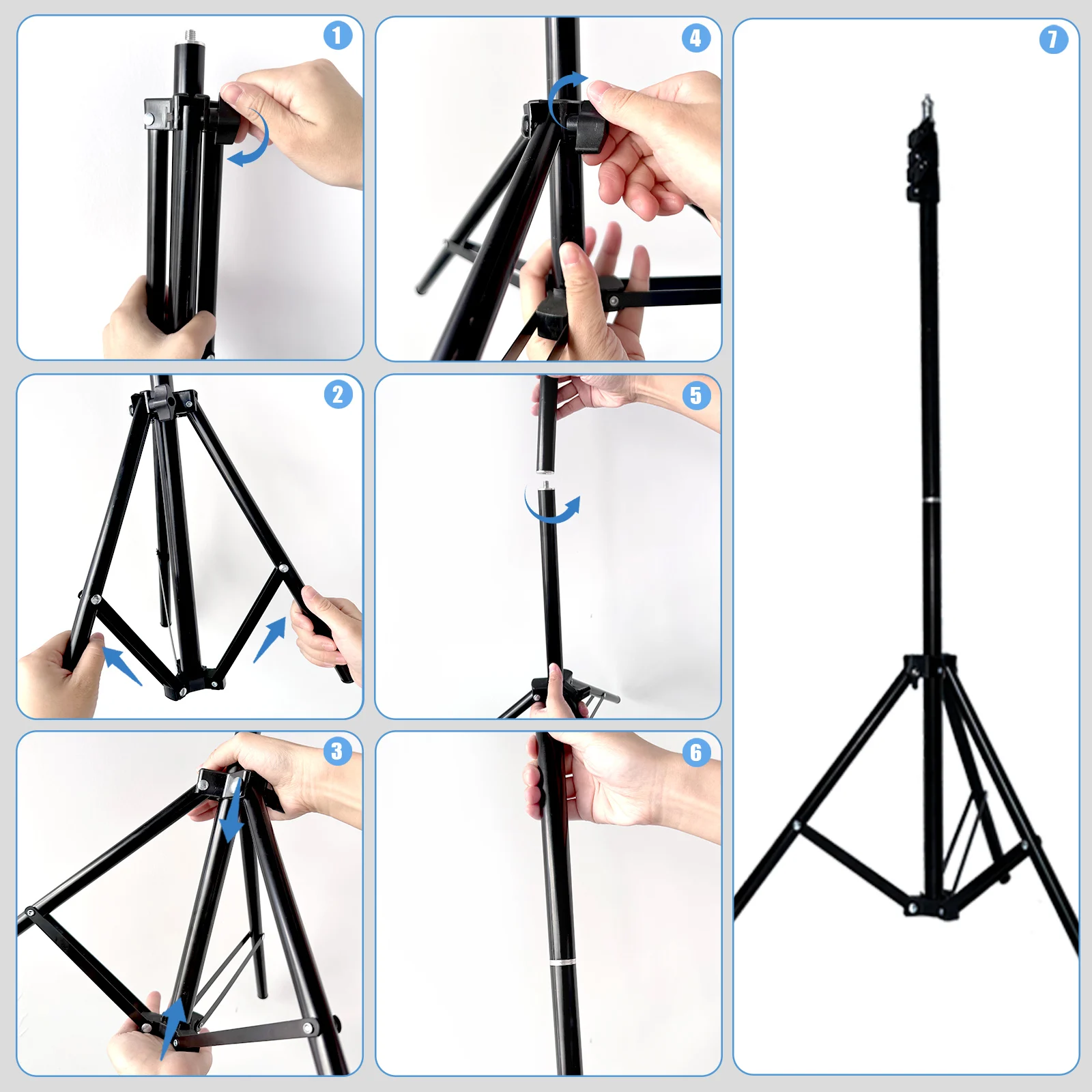 LED Fill Lamp Video Light Panel Bi-color 3000k-6500k Photography Lighting Live Stream Photo Studio Light with Tripod Stand