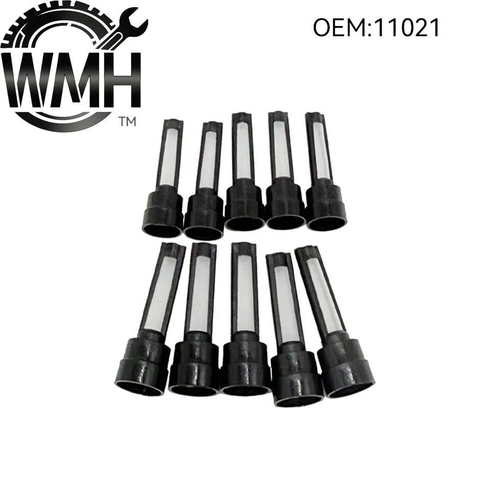 50Pcs Fuel Injector Micro Filter 11021 12613412 For Silverado Sierra Subaru Impreza Legacy WRX Size Is 6*5.4*18.4