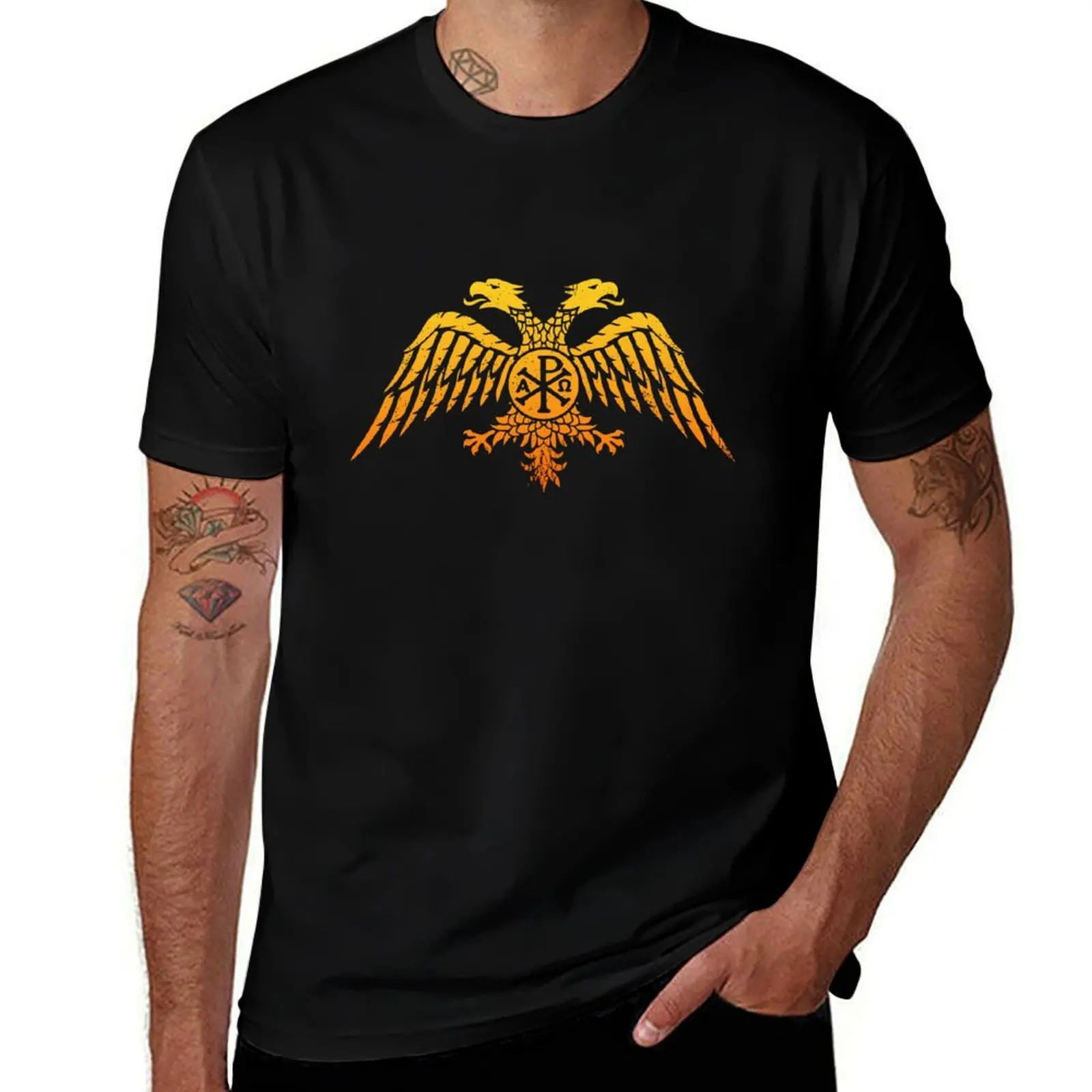 

Byzantine Eagle (Gold) T-Shirt Plus Size Non-Shrink T-Shirt