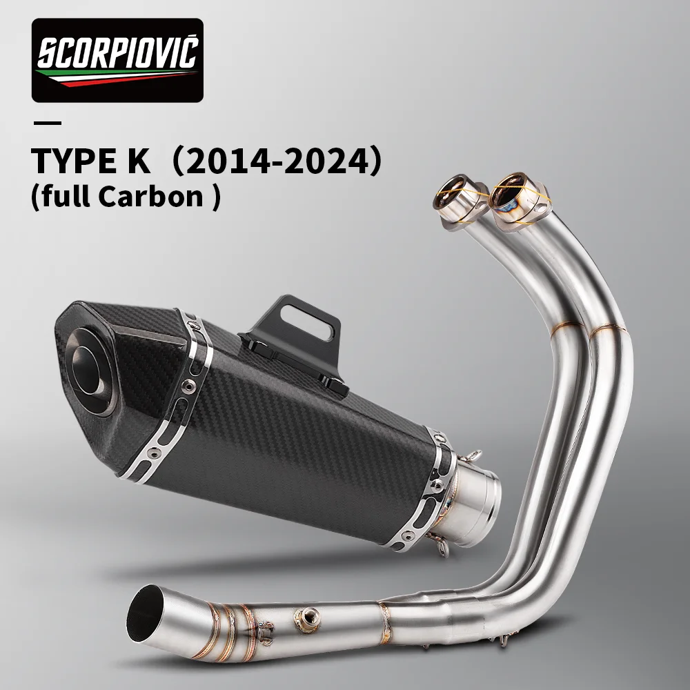 Geschikt voor MT-07 FZ-07 2014 - 2024 TRACER 7/GT TRACER 700/GT motorfiets uitlaatsysteem pakket