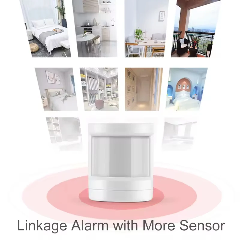 Moes Tuya ZigBee PIR Human Inductive Detector Intelligent Motion Sensor Emergency Alarm Switch Linkage Remote Monitoring System