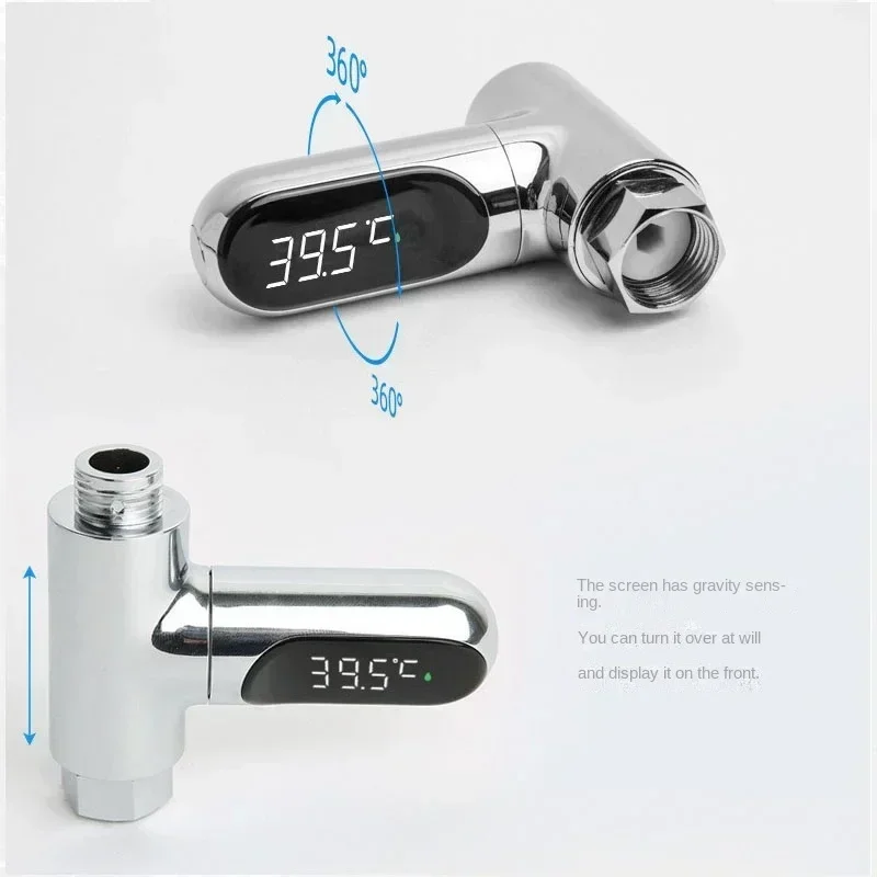 

Hot Tub Water Temperature Monitor Electricity LED Display Home Shower Faucets Water Thermometer Bathing Temperature Meter