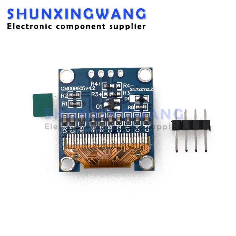 Módulo de pantalla oled IIC Serial, placa de pantalla LCD blanca de 0,96 pulgadas, 128X64, I2C, SSD1306, 12864