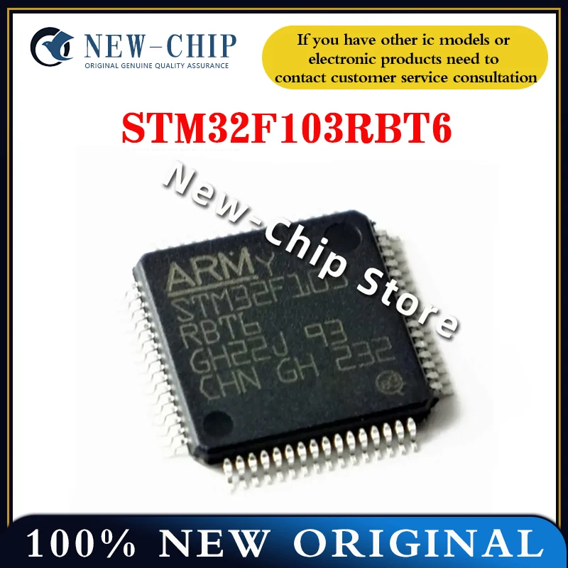 

2PCS-50PCS/LOT STM32F103RBT6 STM32F103 103RBT6 LQFP-64 ARM Cortex-M3 New Original
