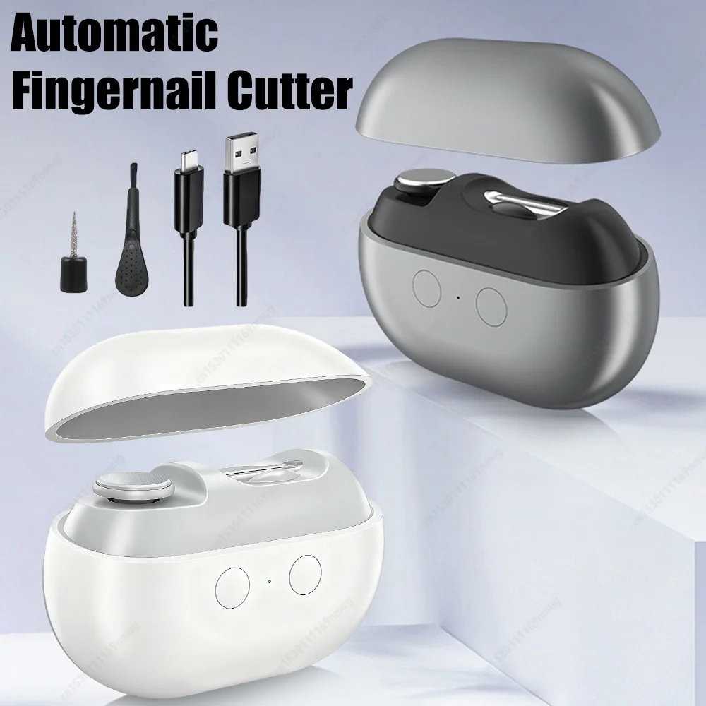 

Автоматический электрический триммер для ногтей с зарядкой Type-C, безопасные кусачки для маникюра для детей, взрослых и пожилых людей