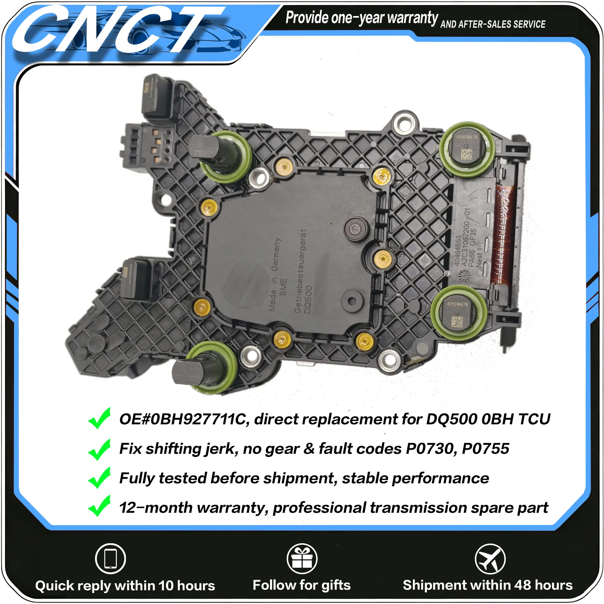 DQ500 0BH Automatic Transmission TCU 0BH927711C For VW SCIROCCO TIGUAN TRANSPORTER