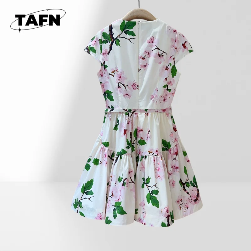 Vestido elegante High Street hermosa moda calidad superior vestido de cachemira de inspiración vintage cómodo Primavera Verano AF2701