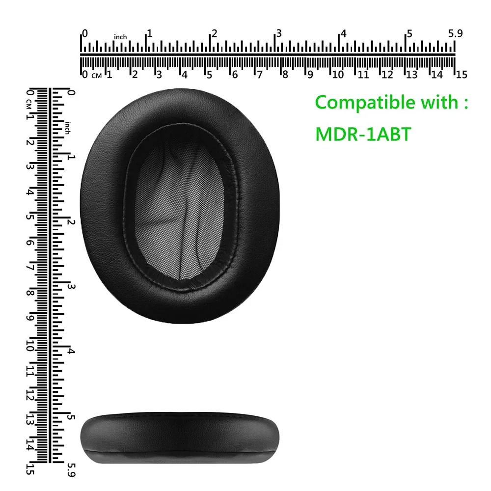 1 paio di coppe di ricambio per cuscinetti auricolari di ricambio per cuffie paraorecchie parti di riparazione per cuffie Sony MDR-1ABT MDR-1RBT MDR-1RNC