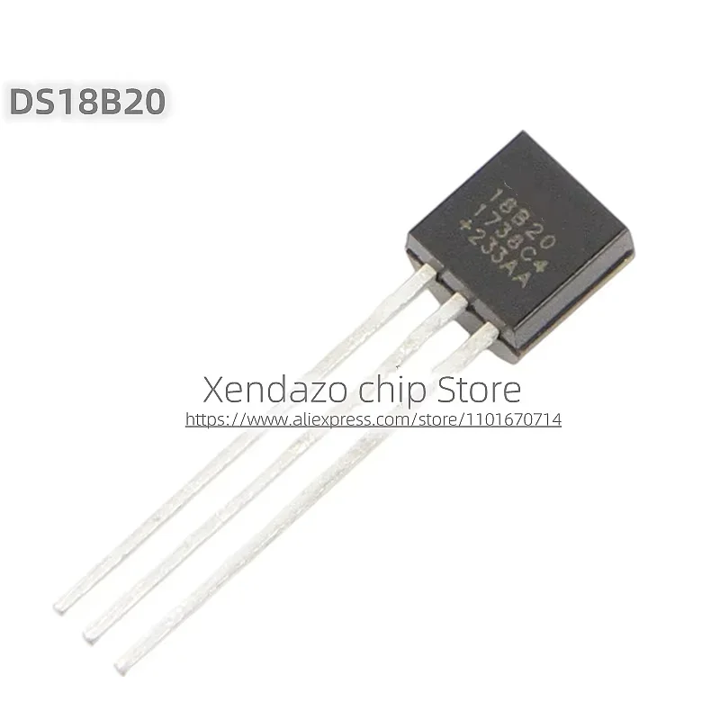 5pcs/lot DS18B20 18B20 TO-92 package Original genuine Temperature sensor chip