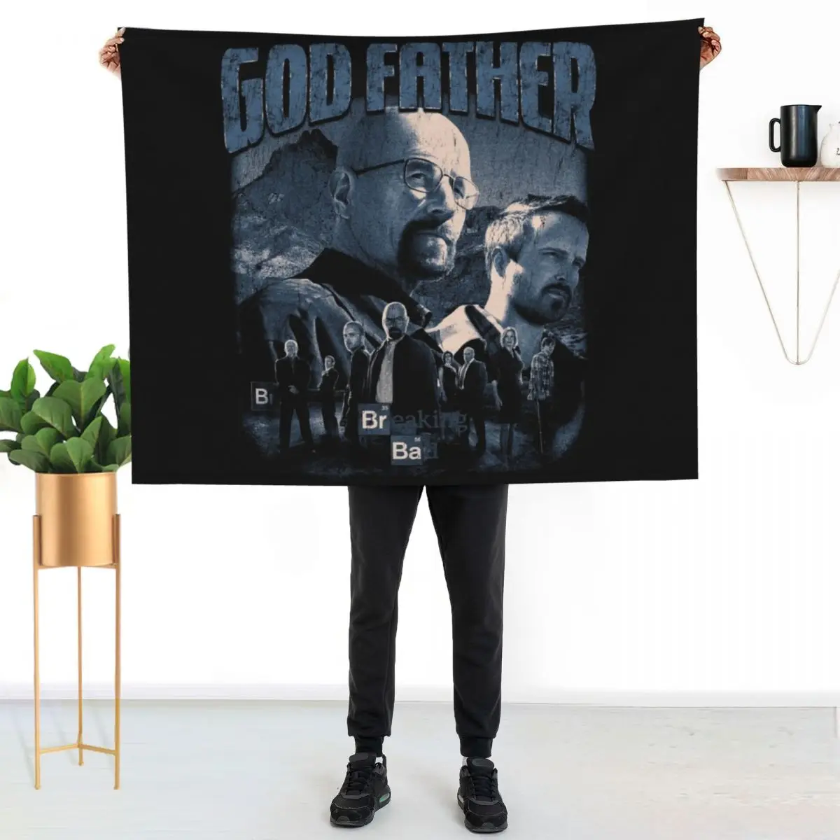 Heisenberg breaking bad vintage style Throw Blanket Winter beds Soft Comforter Thermal Hair for babies Blankets