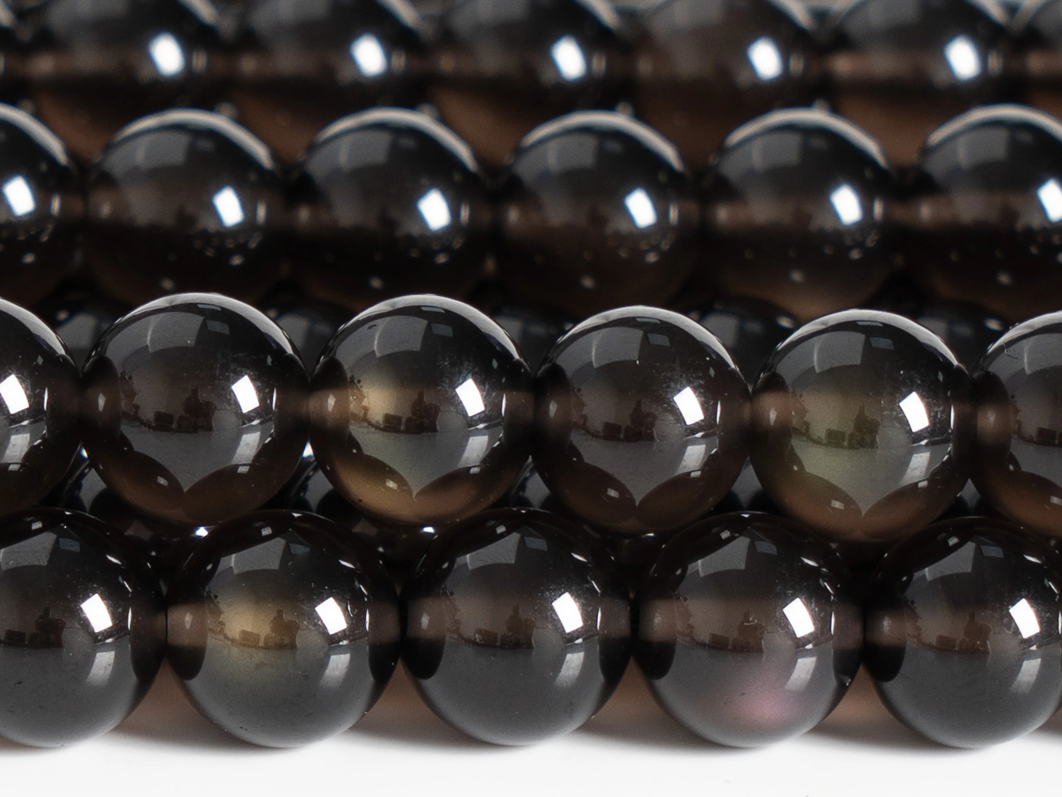 Genuine Natural Rainbow Obsidian Transparent Beads Grade AAA Gemstone Round Loose Beads 6/8/10/12mm for DIY Jewelry Making