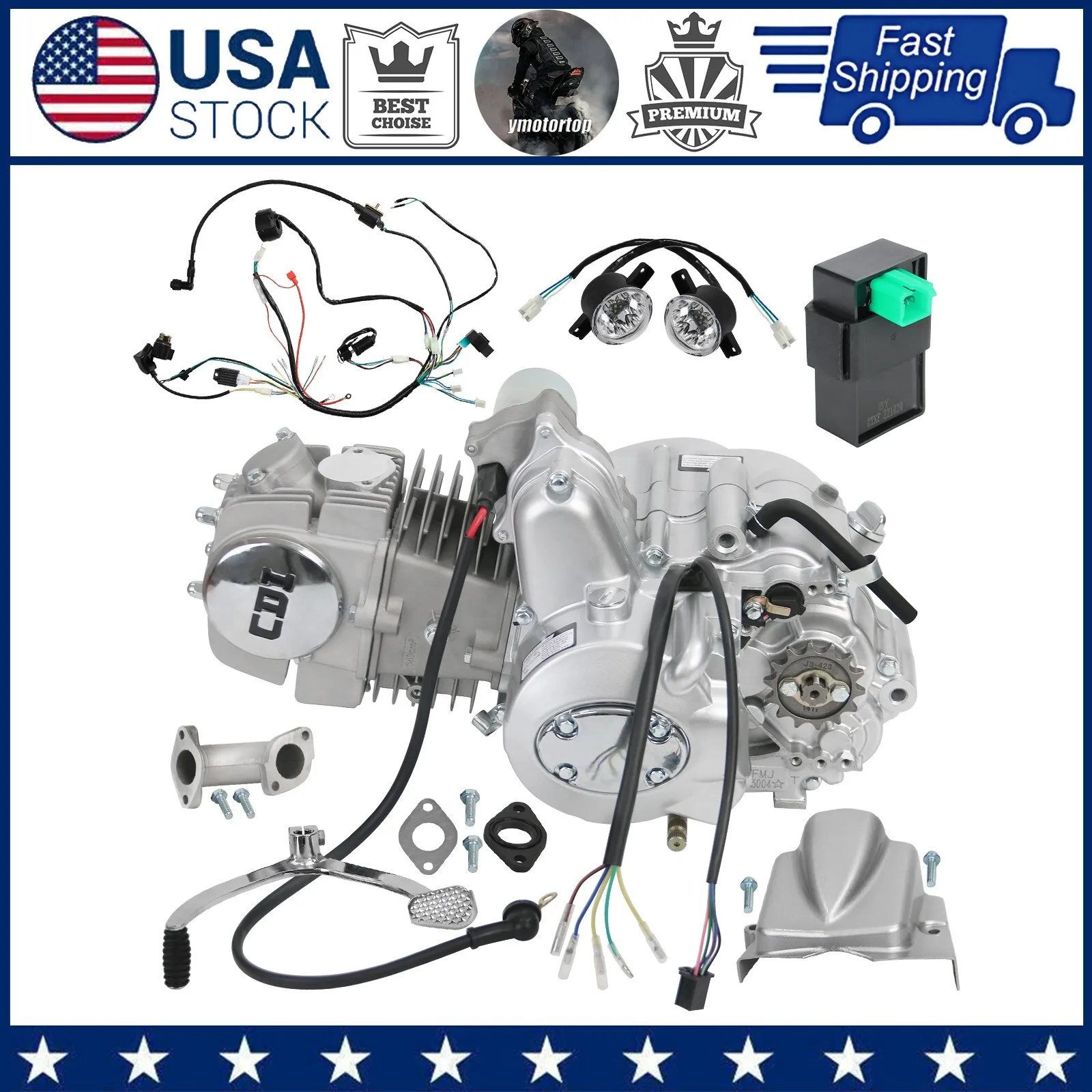 

140cc Electric Start 3+1 Engine Motor Wire Kit for ATV Go Kart Quad Buggy