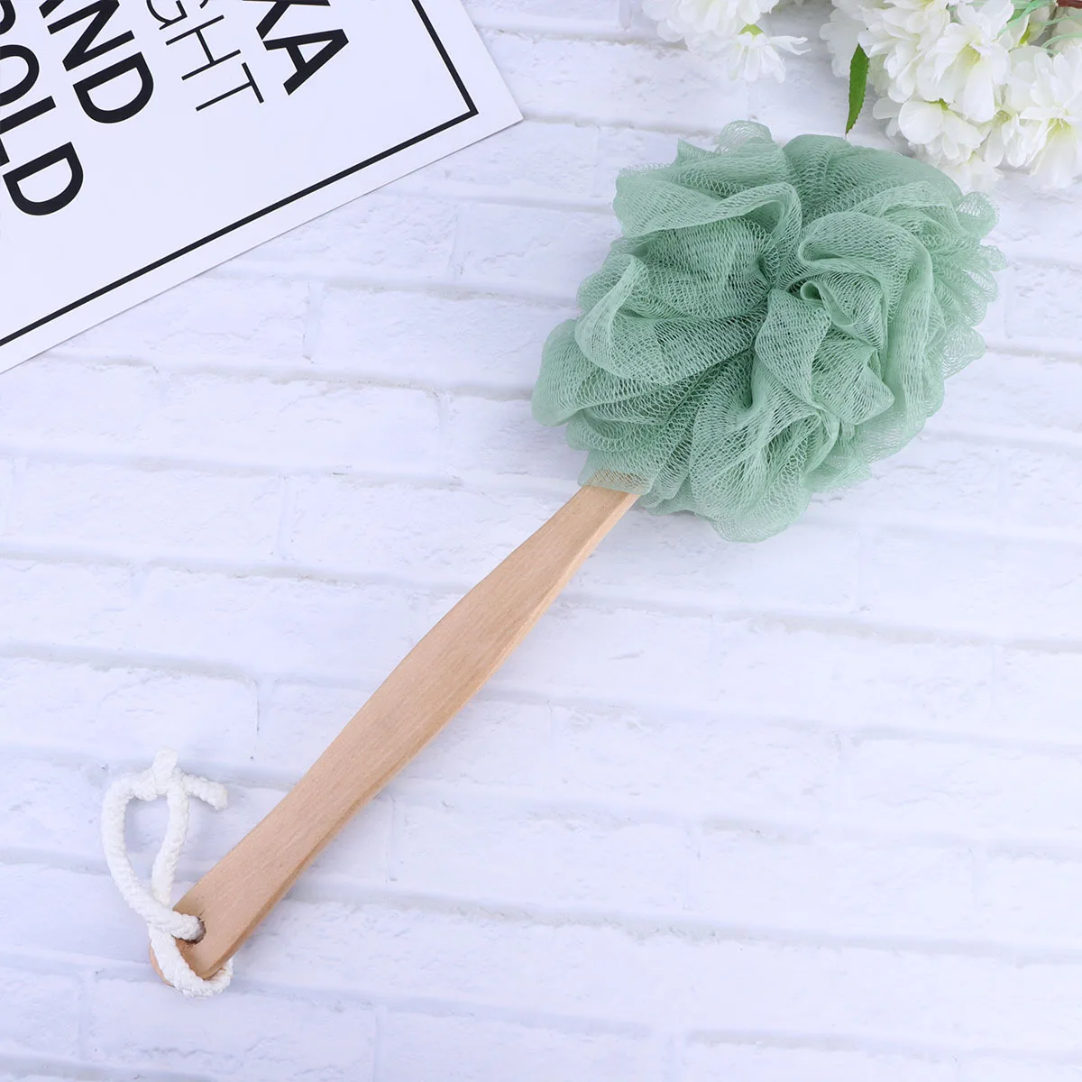 3 Buah Sikat Mandi Gagang Panjang untuk Pengelupasan Kulit, Desain Ergonomis, Lembut di Kulit, Mudah Digunakan di Bak Mandi