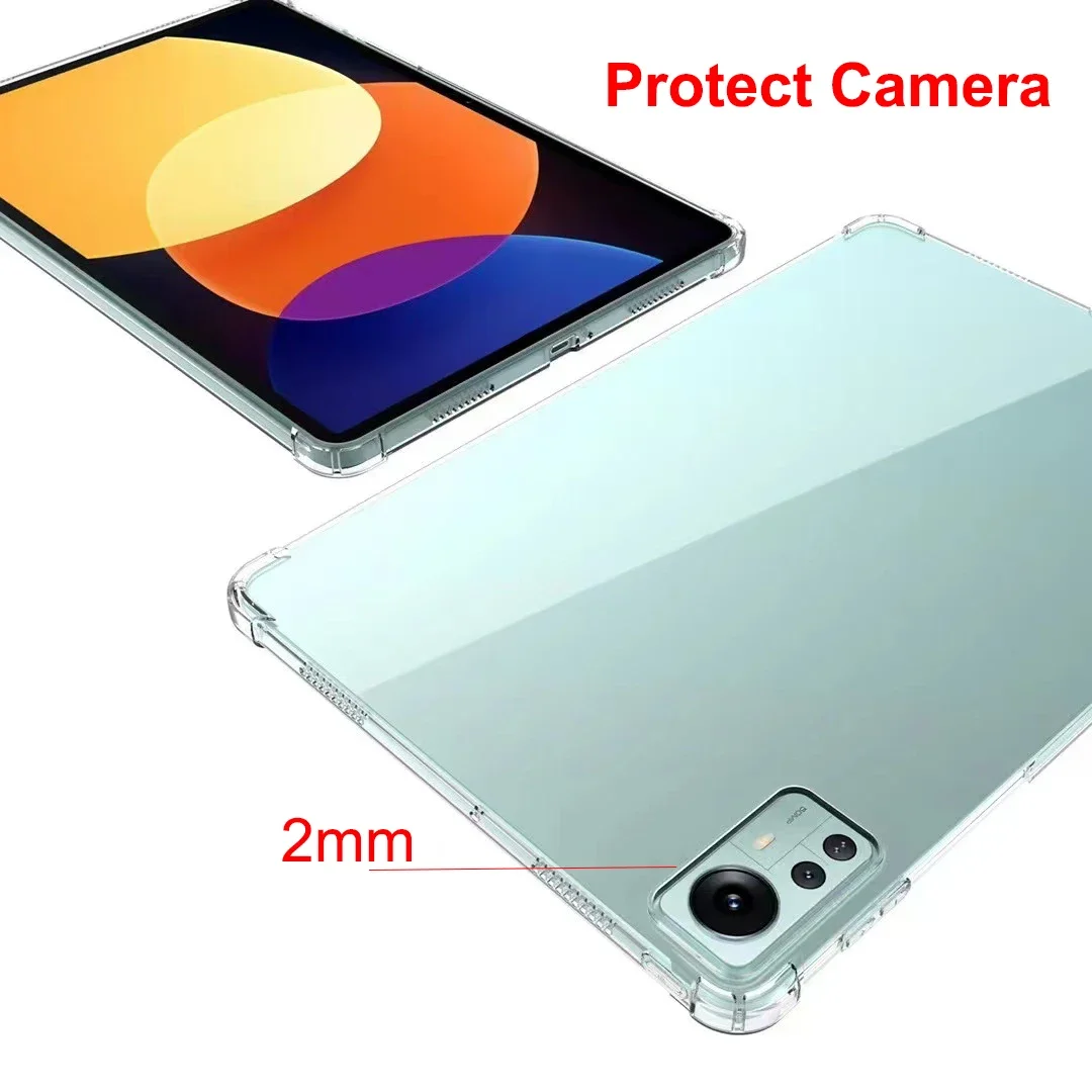 for Xiaomi Mi Pad 6S 6 5 Pro 4 Redmi Pad 10.6 Case Clear Crystal Shockproof Air-bag Soft MiPad 5 Soft Silicon Tablet Cover Shell