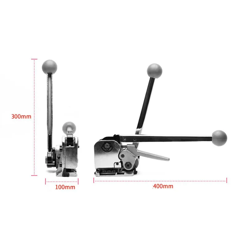 Ручная стальная ленточная обвязочная машина GD35, стальная лента, поддон, обвязочный инструмент, пряжка, Бесплатная Sealless, ленточная упаковка 16 мм 19 мм