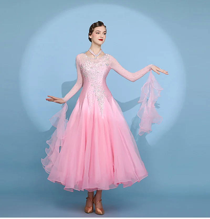 Advanced Ballroom Waltz Dance Dresses Customization Stage Tango Flamenco Skirt Women Modren Ballroom Competition Dance Dress