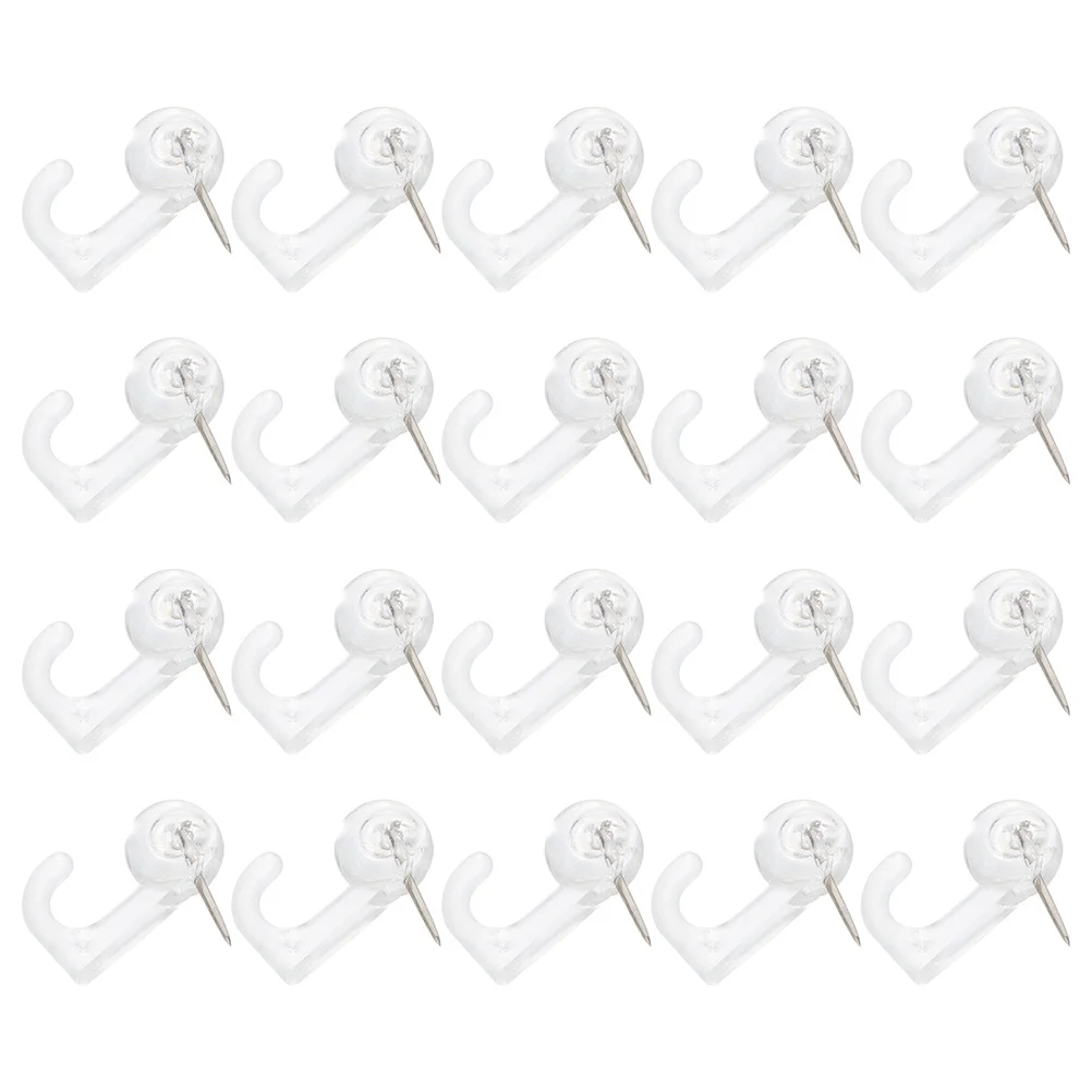 

50 Pcs Picture Hooks Cork Board Portable Pushpins Office Thumbtacks up Wall for Hanging Multi-function Message Supply