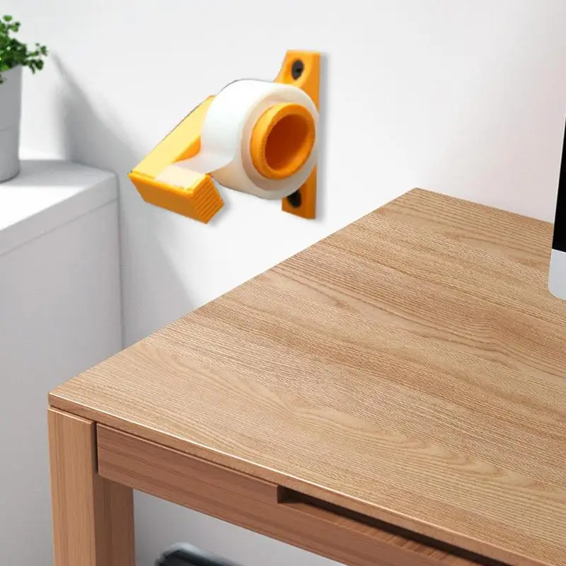 Wall Mount Tape Dispenser Multifunctional Wall Label Dispenser Lightweight Wall Mounted Tape And Label Dispenser Non-slip Tape